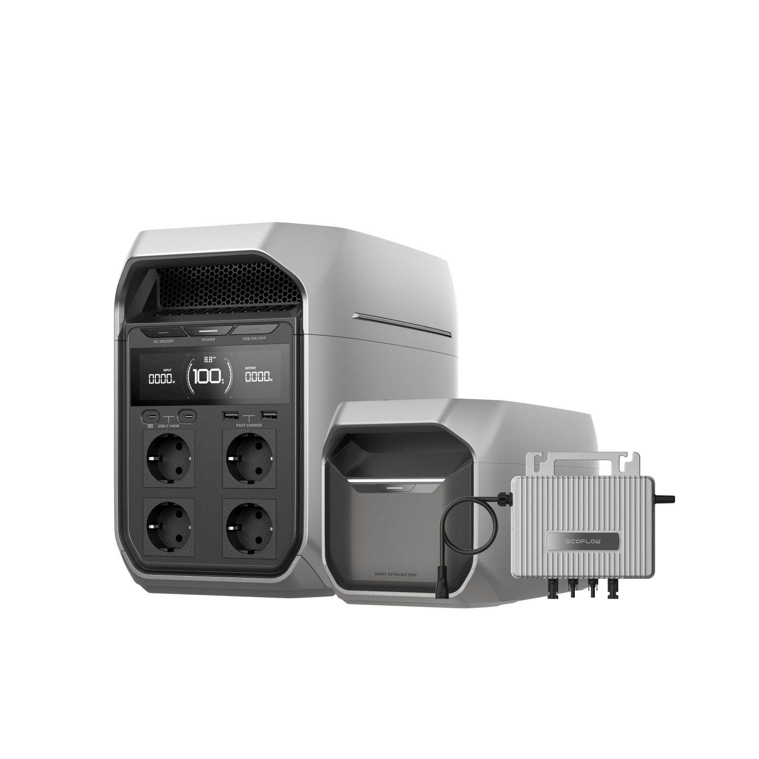 EcoFlow DELTA 3 Serie + Intelligente Zusatzbatterie Bundle