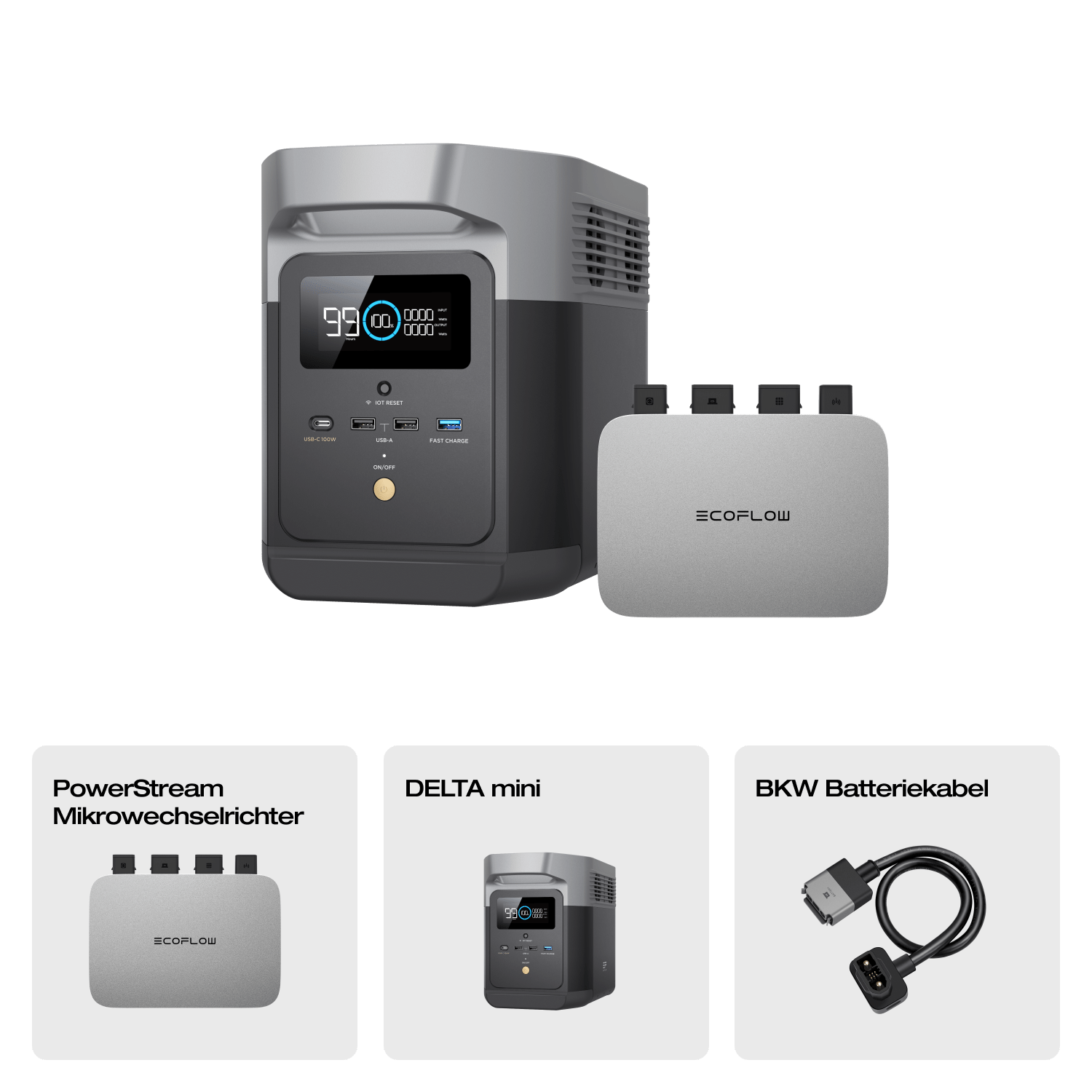 EcoFlow DELTA mini Tragbare Powerstation (Generalüberholt)