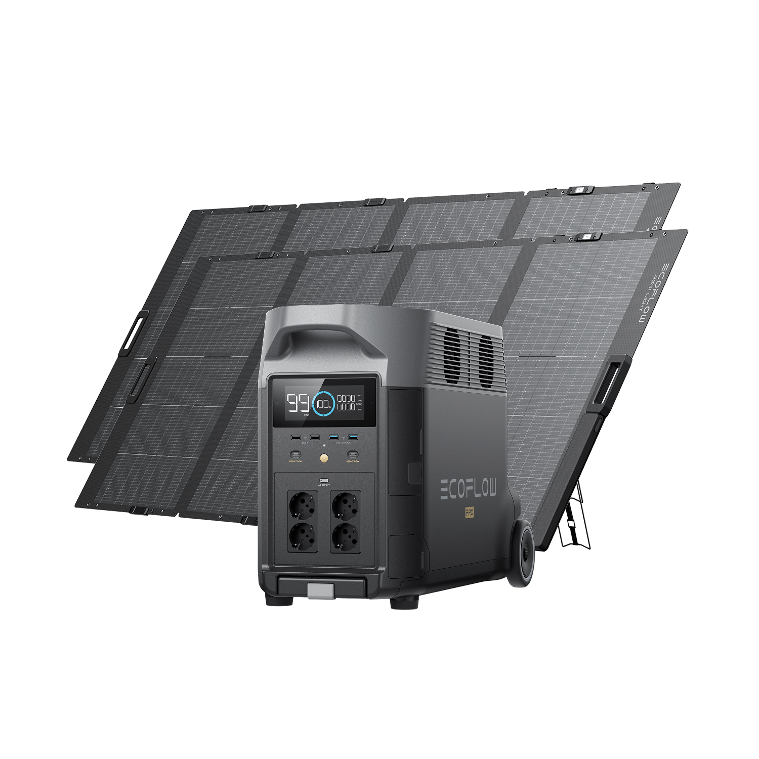 EcoFlow DELTA Pro Solargenerator (Tragbar PV400W)