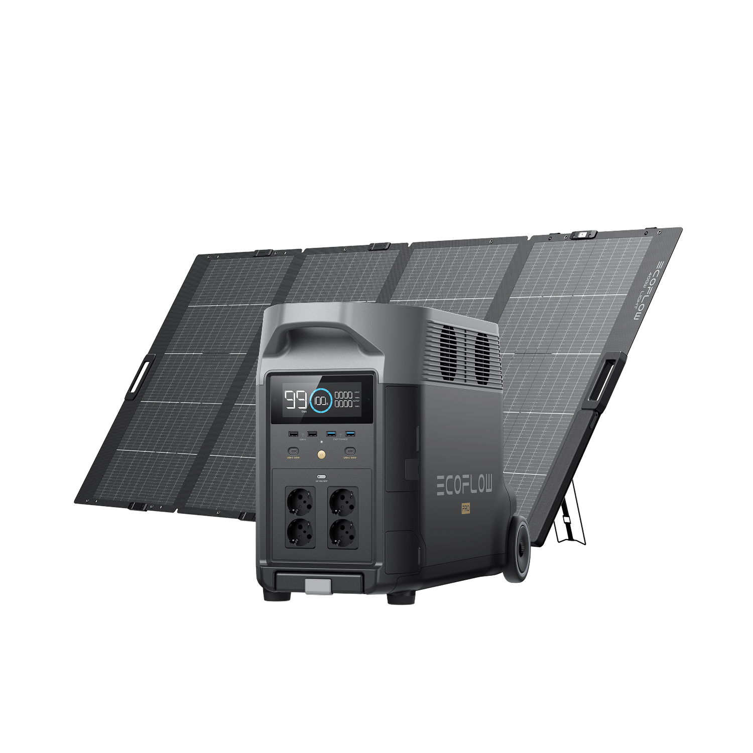 EcoFlow DELTA Pro Solargenerator (Tragbar PV400W)