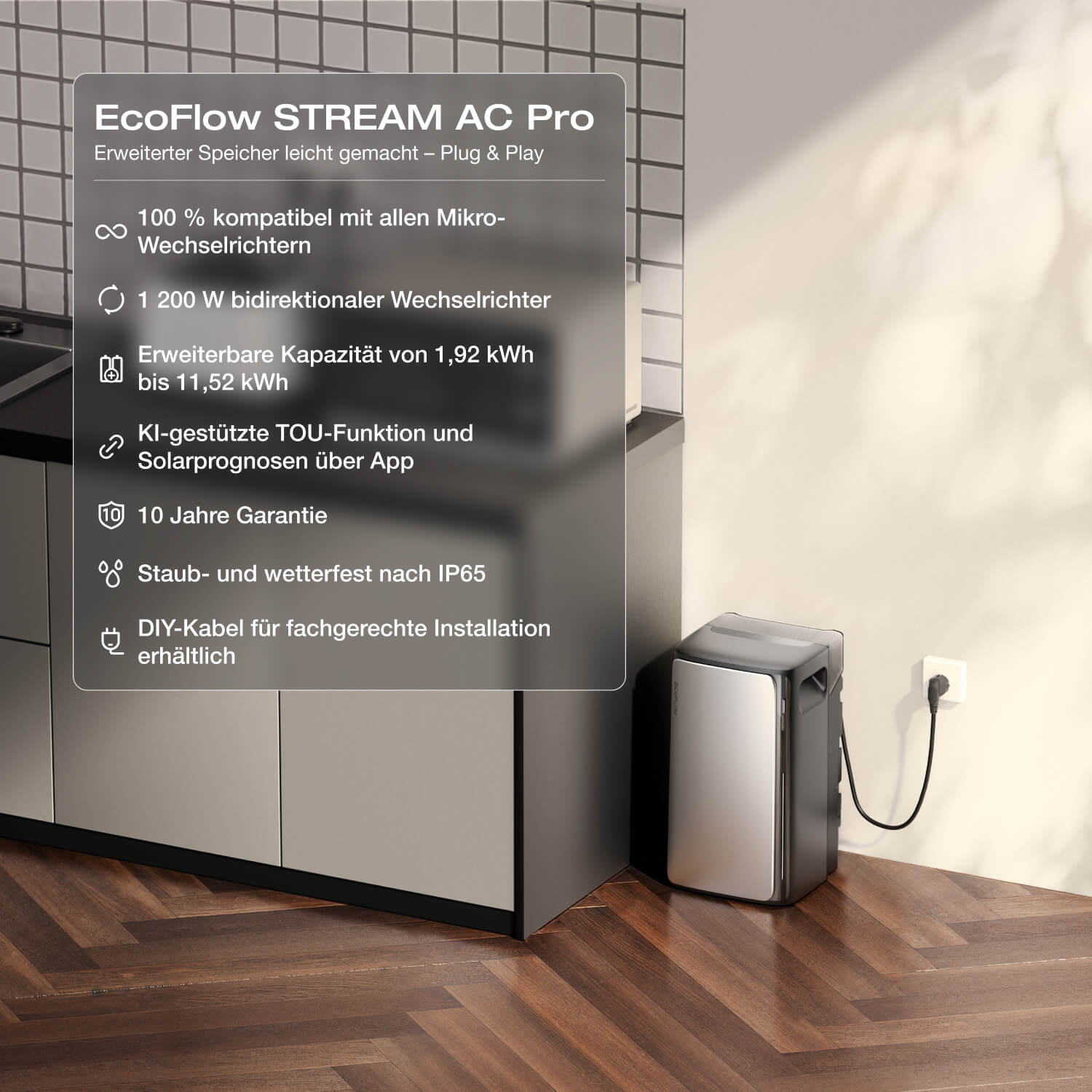 EcoFlow STREAM Ultra Balkonkraftwerk mit Speicher