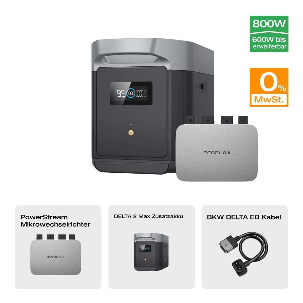 EcoFlow DELTA Max Intelligenter Zusatzabatterie (Generalüberholt)