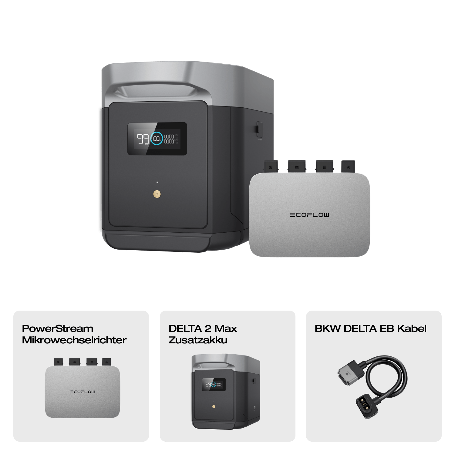 EcoFlow DELTA Max Intelligenter Zusatzabatterie (Generalüberholt)