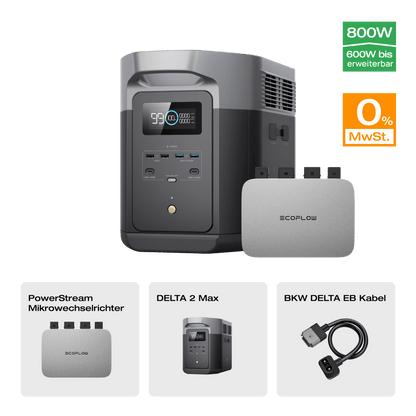 EcoFlow DELTA Tragbare Powerstation (Generalüberholt)