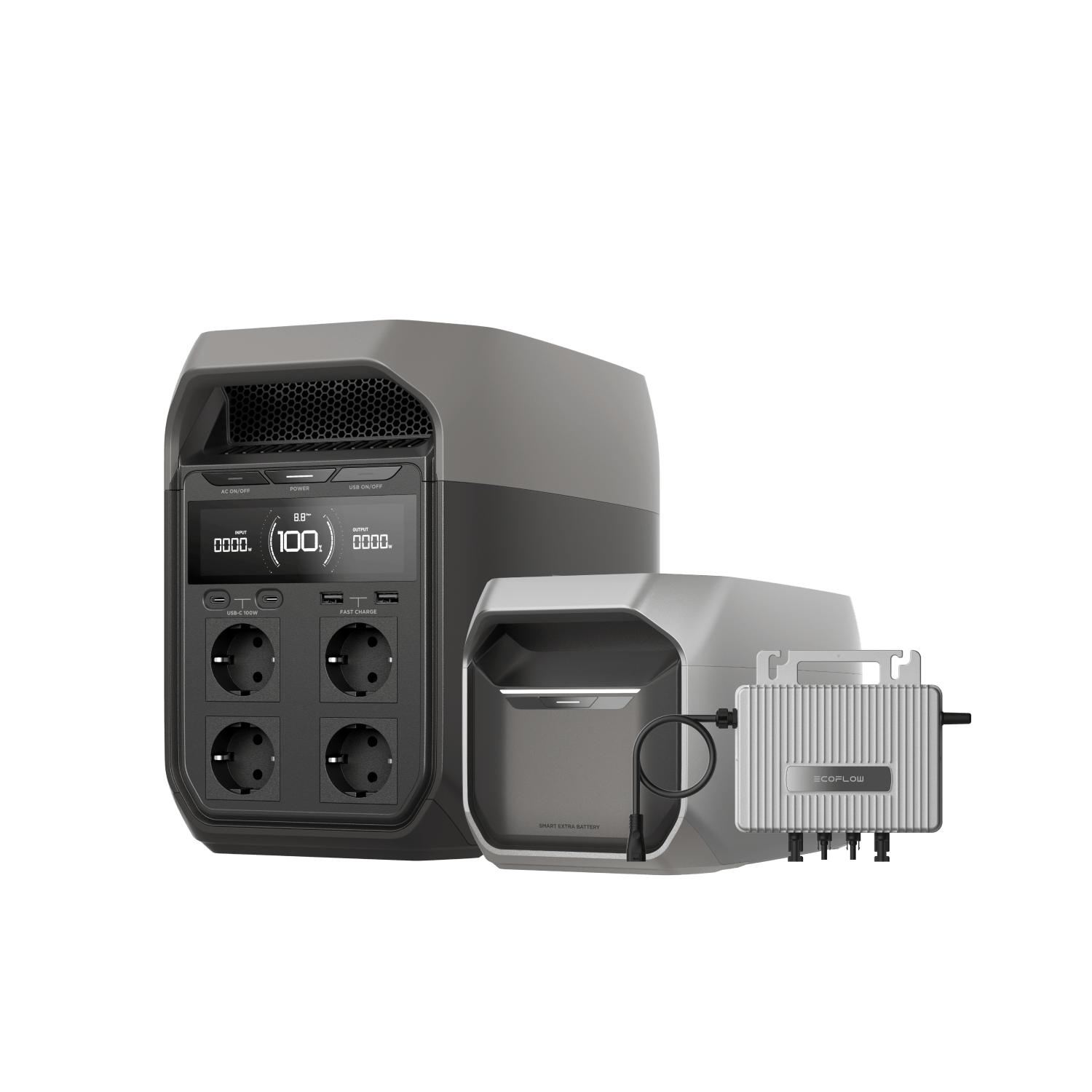 EcoFlow DELTA 3 Serie + Intelligente Zusatzbatterie Bundle