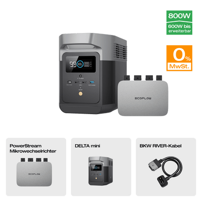 EcoFlow DELTA mini Tragbare Powerstation (Generalüberholt)