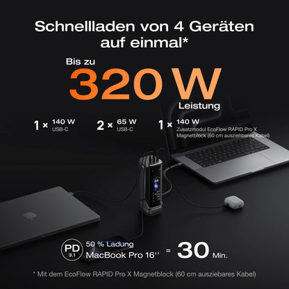 EcoFlow RAPID Pro X Powerbank (27 650mAh, 300 W)