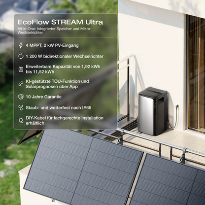EcoFlow STREAM Ultra/Pro/Max Balkonkraftwerk mit Speicher